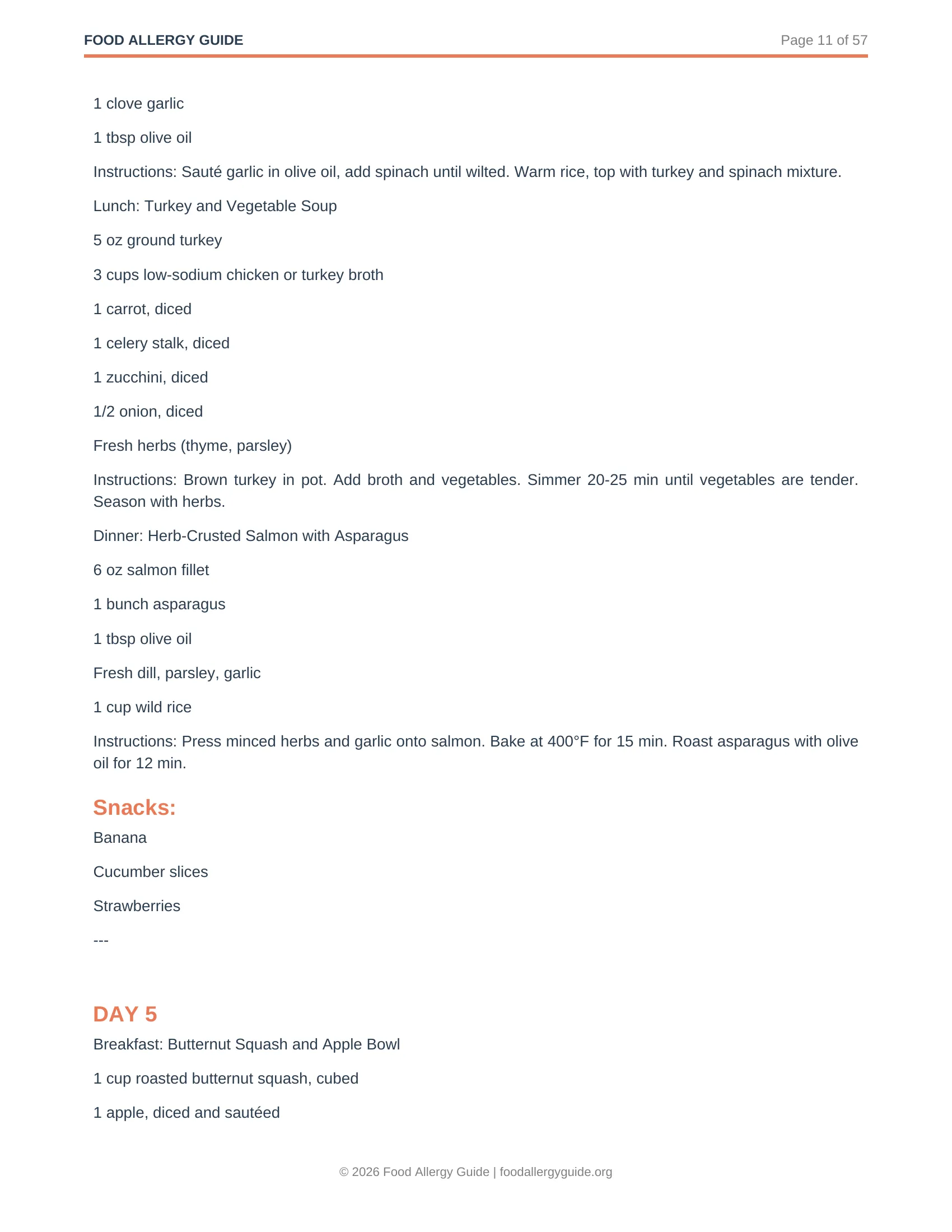 30-Day Elimination Meal Plan preview 3